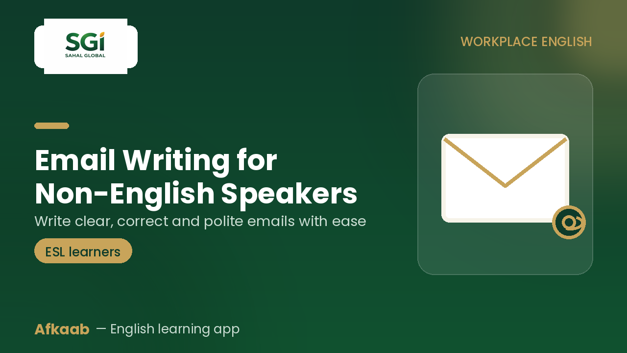 Email writing for non-English Speakers